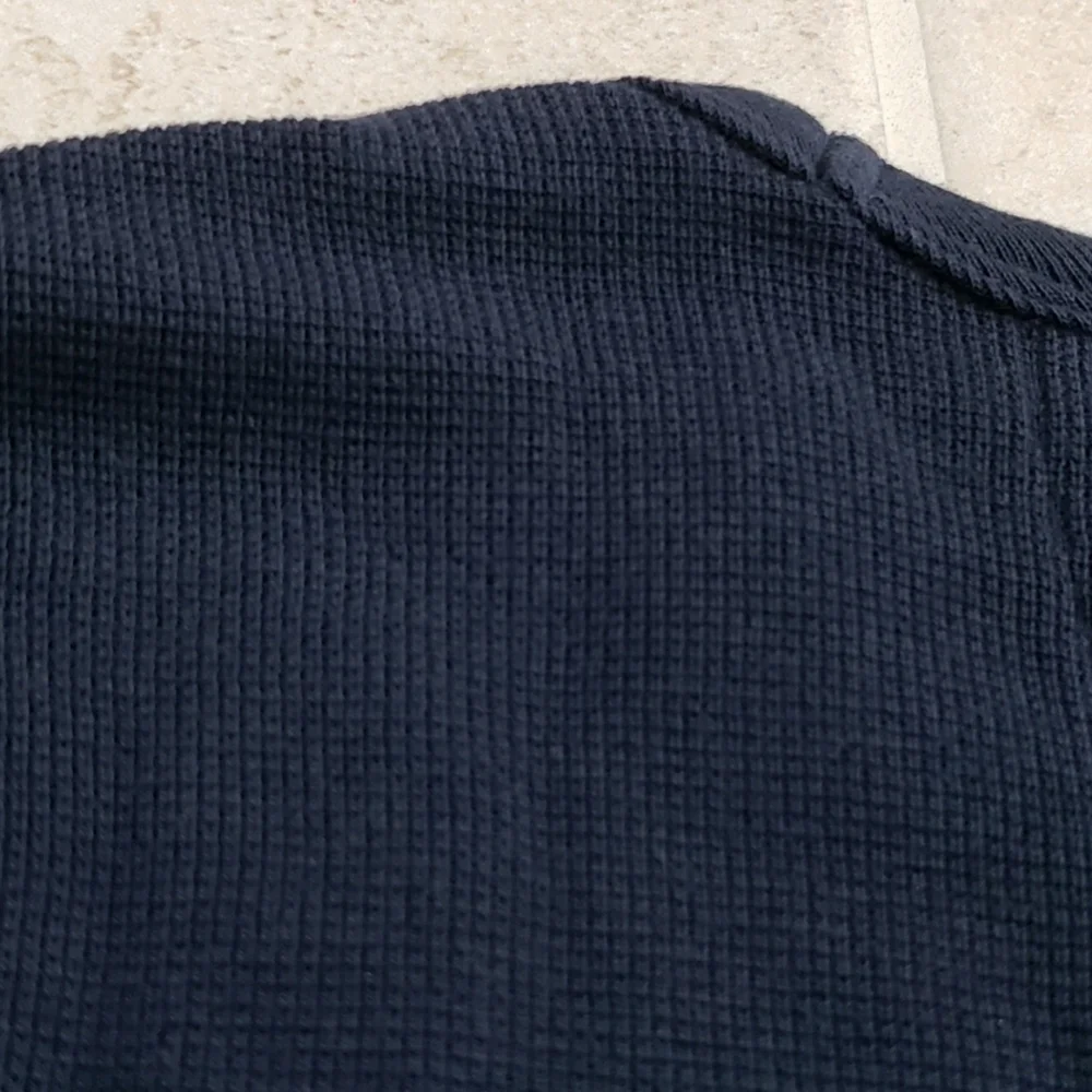 NEW Banana Republic Waffle Knit Long Sleeve Top sz M